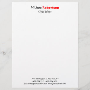 En-tête De Lettre Moderne minimaliste élégant professionnel
