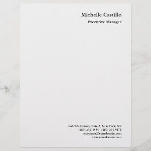 En-tête De Lettre Moderne minimaliste Professionnel gris clair