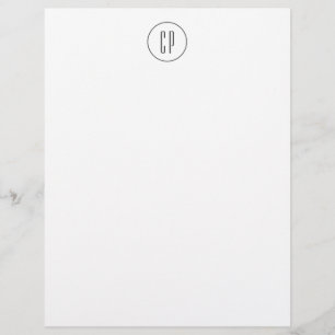 En-tête De Lettre Moderne Monogramme Professionnel Plat Initiales si