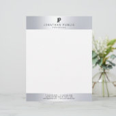 En-tête De Lettre Moderne professionnel de Faux d'initiale (Debout devant)