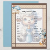 En-tête De Lettre Mon petit agneau_ Match animal bébé (Devant / Derrière)