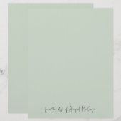 En-tête De Lettre Monnaie du bureau de (Devant / Derrière)