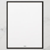 En-tête de lettre Monogram de luxe personnalisé (Dos)