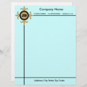 En-tête de lettre monogramme (Devant / Derrière)