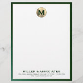 En-tête De Lettre Monogramme de luxe personnalisé (Devant)