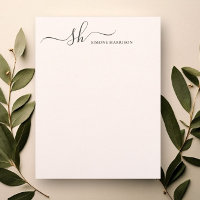 Monogramme moderne Élégante calligraphie Personnal