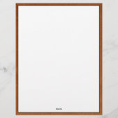 En-tête de lettre Monogramme Or Brossé Personnalis (Dos)