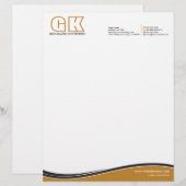 En-tête De Lettre Monogramme professionnel (Devant / Derrière)