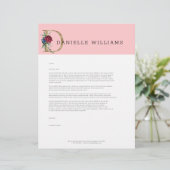 En-tête De Lettre Monographie en or floral (Debout devant)