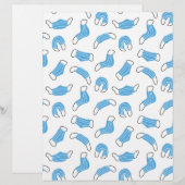 En-tête De Lettre motif de masque Médicale (Devant / Derrière)