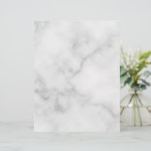 En-tête De Lettre Motif Marbre blanc élégant (Debout devant)