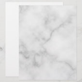 En-tête De Lettre Motif Marbre blanc élégant (Devant / Derrière)