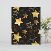 En-tête De Lettre Motif sans couture avec étoiles d'or (Debout devant)