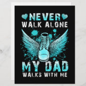 En-tête De Lettre Ne jamais marcher seul Mon père marche avec moi (Devant / Derrière)