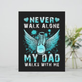 En-tête De Lettre Ne jamais marcher seul Mon père marche avec moi (Debout devant)