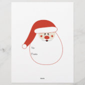 En-tête De Lettre Noël veut Cher Père Noël (Dos)