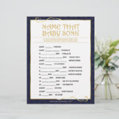 En-tête De Lettre Nom Cette Chanson De Bébé [Bleu D'Or] (Debout devant)