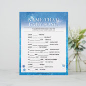 En-tête De Lettre Nom Cette Chanson De Bébé [Bleu Neige] (Debout devant)