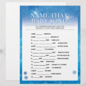 En-tête De Lettre Nom Cette Chanson De Bébé [Bleu Neige] (Devant / Derrière)