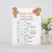 En-tête De Lettre Nom Cette Chanson De Bébé [Nounours] (Debout devant)