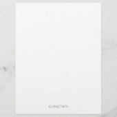 En-tête De Lettre Nom de famille Juniper Script (Dos)
