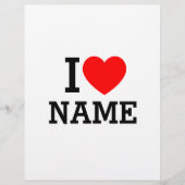 En-tête De Lettre Nom du coeur (Devant)