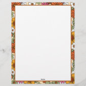 En-tête De Lettre Nom du script super Retro Floral & Custom Business (Dos)