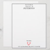 En-tête De Lettre Nom personnel professionnel Adresse du message de (Devant / Derrière)