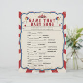 En-tête De Lettre Nom Que Chanson De Bébé [Thème De Cirque] (Debout devant)