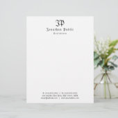 En-tête De Lettre Nostalgique Vieux Style Texte Monogramme Modèle pr (Debout devant)