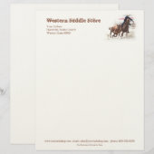 En-tête de lettre occidental d'affaires de (Devant / Derrière)