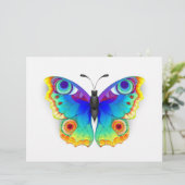 En-tête De Lettre Oeil de paon arc-en-ciel (Debout devant)