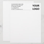 En-tête de lettre Office moderne Logo d'entreprise (Devant / Derrière)
