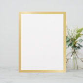 En-tête De Lettre Or et blanc (Debout devant)