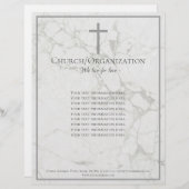 En-tête De Lettre Organisation religieuse en marbre en pierre (Devant / Derrière)