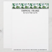 En-tête De Lettre Palmier de feuillage tropical Feuilles et verdure (Devant / Derrière)