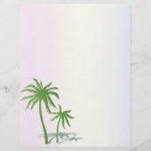 En-tête De Lettre Palmiers (Devant)