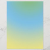 En-tête De Lettre Papeterie d'appréciation de l'enseignant, bleu et (Dos)