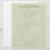 En-tête De Lettre Papeterie de carte du monde (Devant / Derrière)