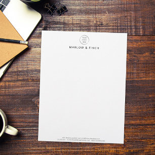 En-tête De Lettre Papeterie d'entreprise personnalisée avec logo min