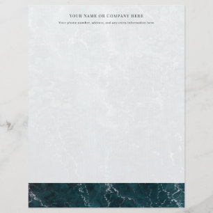 En-tête De Lettre Papier à Lettre Personnalisé Rivage Océan Turquois
