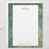 En-tête De Lettre Papier à lettres en granit moderne (Devant / Derrière)