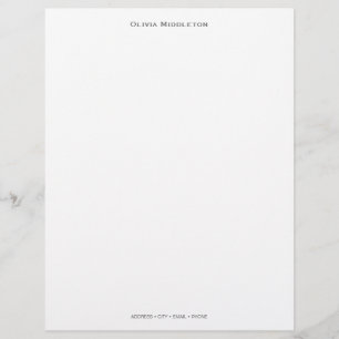 En-tête De Lettre Papier à lettres personnalisées - Copperplate Scri