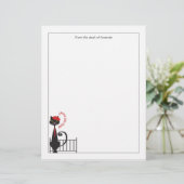 En-tête De Lettre Papier à lettres pour chat (Debout devant)