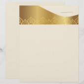 En-tête De Lettre Papier à tête couleur crème (Devant / Derrière)