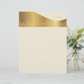 En-tête De Lettre Papier à tête couleur crème (Debout devant)