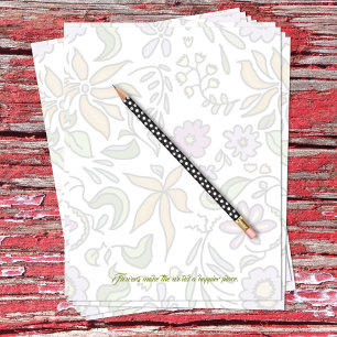 En-tête De Lettre Papier scrapbooking vierge art floral
