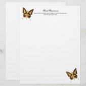 En-tête De Lettre Papillon magique en-tête (Devant / Derrière)