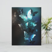 En-tête De Lettre Papillons de nuit (Debout devant)