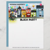 En-tête De Lettre Parti du bloc de quartier (Devant / Derrière)